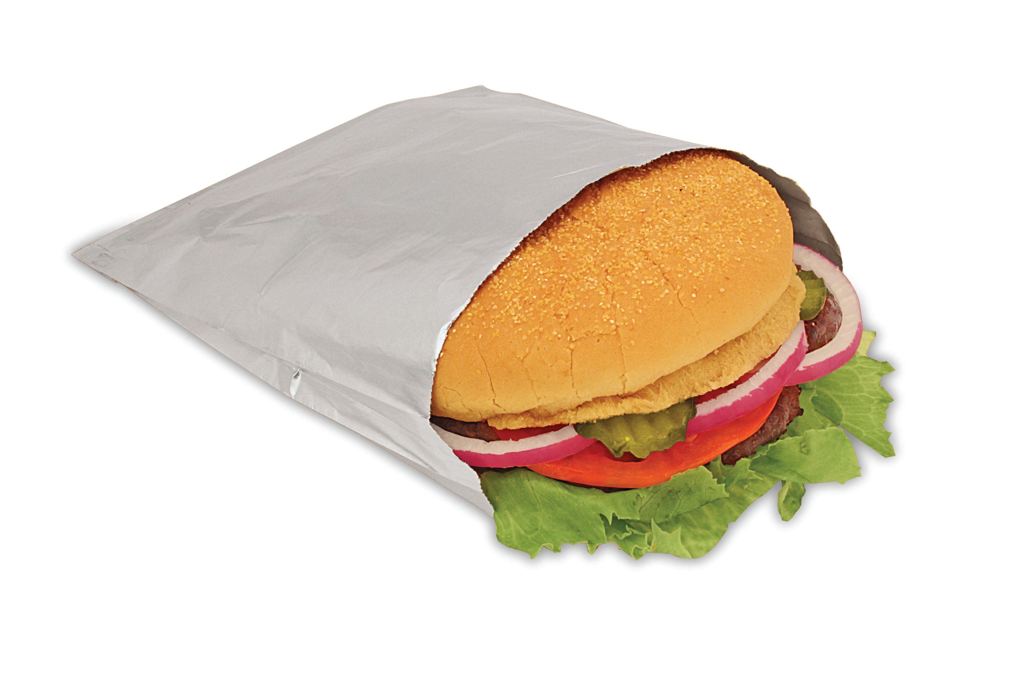 Bagcraft® Bag 6.5X1.5X6 IN Foil-Lined Paper Silver White Unprinted Insulated 1000/Case
