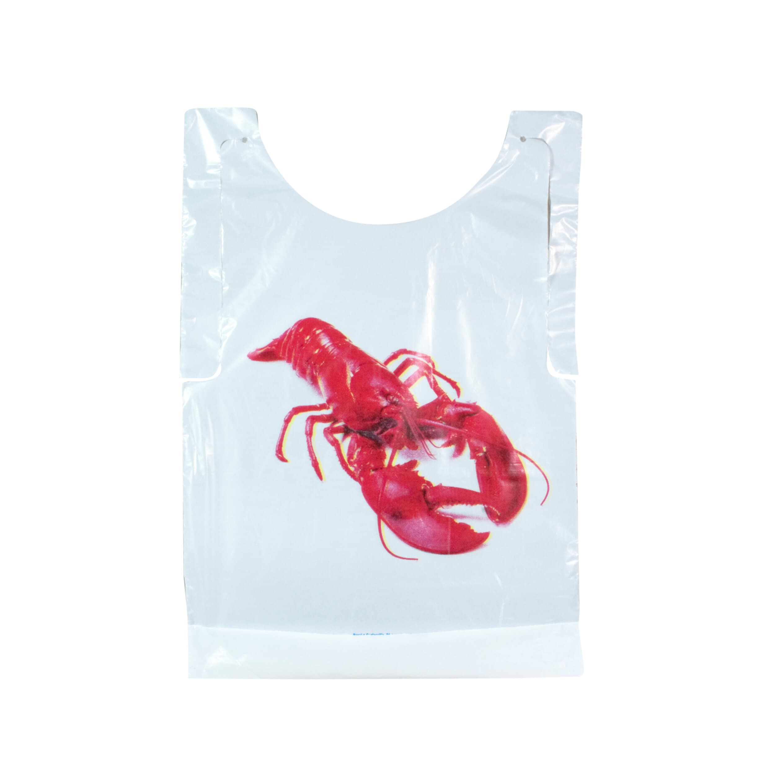 Adult Lobster Bib Plastic 500 Count/Pack 5 Packs/Case 2500 Count/Case