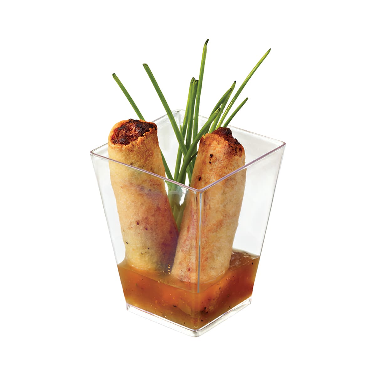 Small Wonders Dessert Container Base 2.3X2.3X3 IN Plastic Clear Square 200/Case