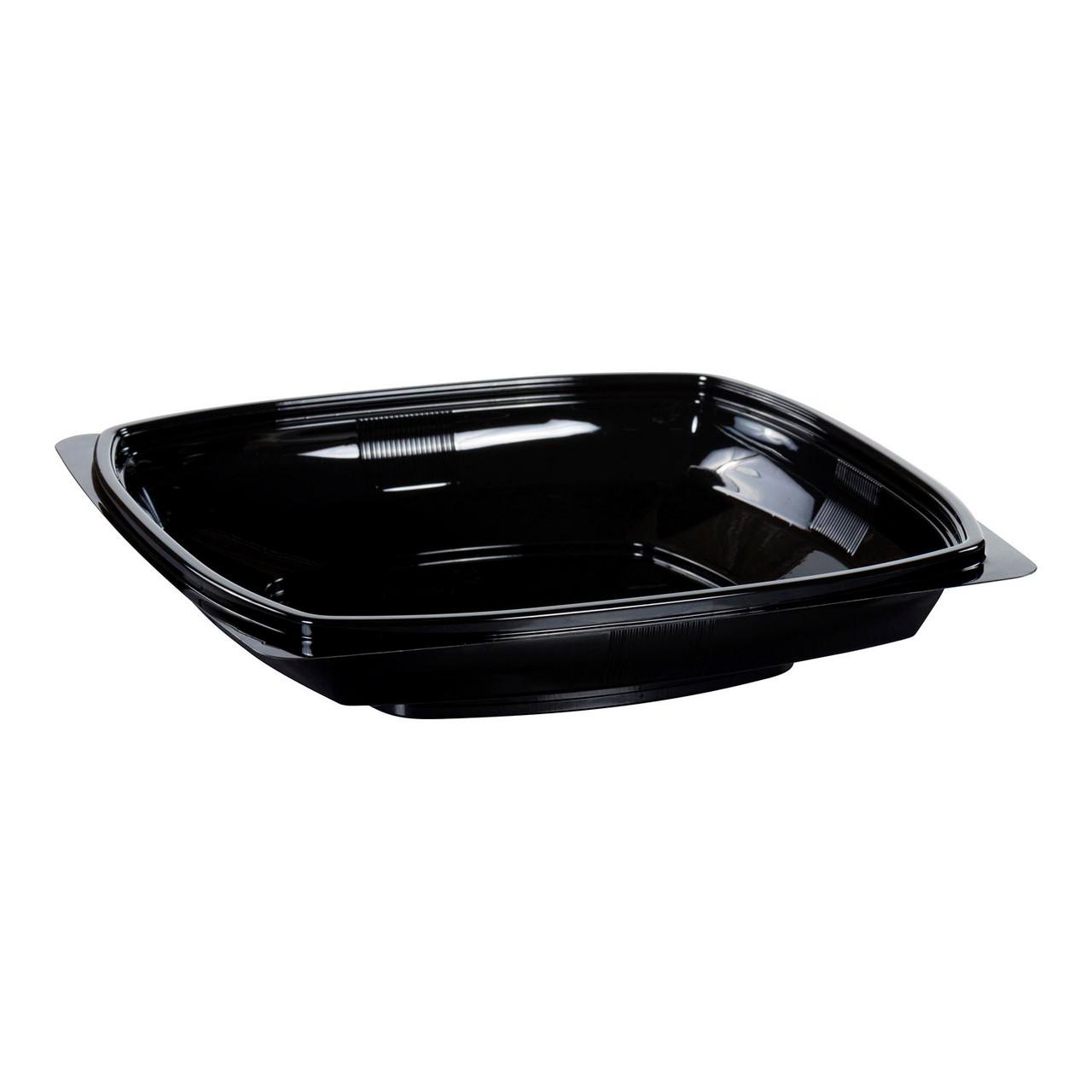 Polar Pak® Bowl & Lid Combo Large (LG) 32 OZ Plastic Black Square 150/Case