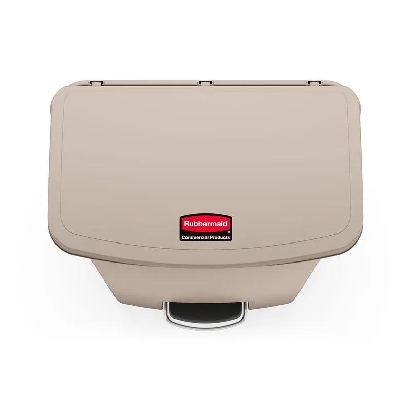 Slim Jim® Trash Can 8 GAL Gray Resin Step-On Front Step 1/Each