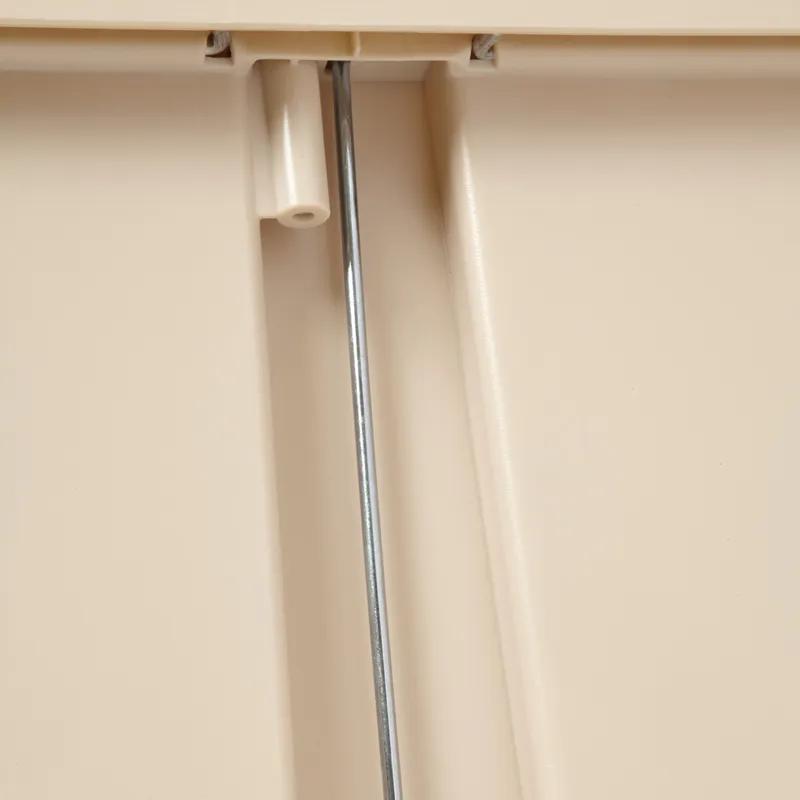 Slim Jim® Trash Can 8 GAL Gray Resin Step-On Front Step 1/Each