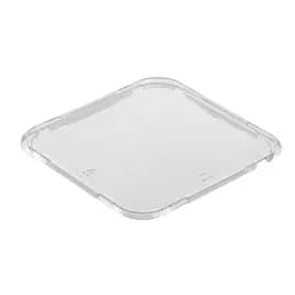 Polar Pak® Lid Flat 9.15X9.15 IN PET Clear Square For Container 292/Case