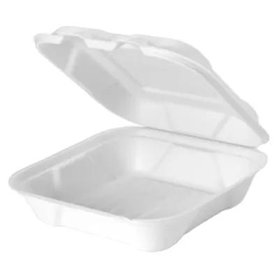 Harvest® Take-Out Container Hinged 8X8 IN Plant Fiber Square 200/Case