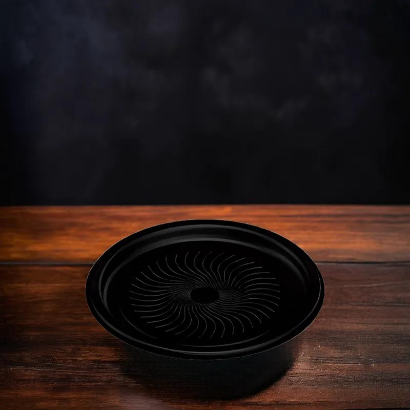 Polar Pak® Ebony Take-Out Container Base 18X1 IN PET Black Round 50/Case