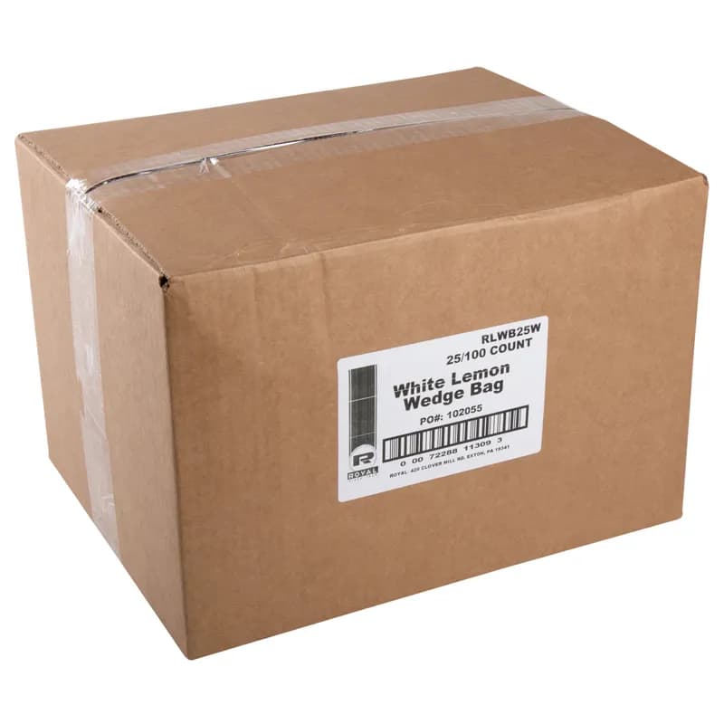 Lemon Wedge Bag White Elastic 2500/Case