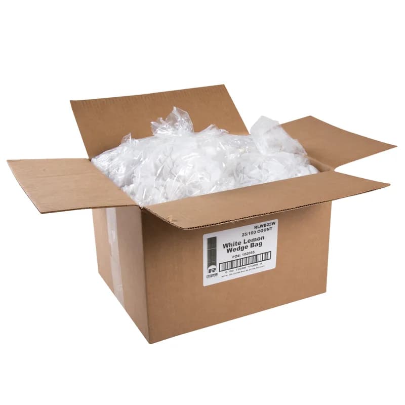 Lemon Wedge Bag White Elastic 2500/Case