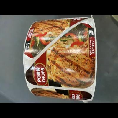 Pork Chops Label 500CT 1/Roll