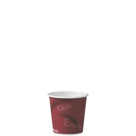 Solo® Hot Cup 4 OZ SSP Multicolor Bistro® 50 Count/Pack 20 Packs/Case 1000 Count/Case