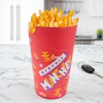 Solo® Munchie Cup® French Fry Cup & Scoop 7.227X3.44 IN Treated Paper Closing Tabs Grease Resistant 50 Count/Pack 10 Packs/Case