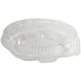 Pie Hinged Container With Dome Lid 10 IN OPS Clear Round Shallow 100/Case