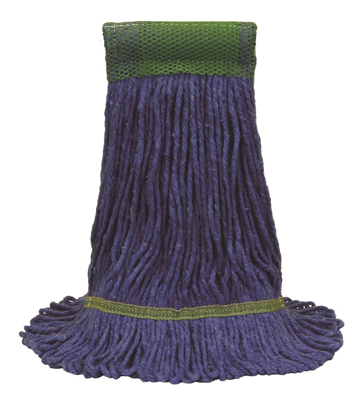 MaxiClean® Mop Head XL 19.5X6X1 IN Blue Cotton Synthetic Blend 4PLY Loop End 5 IN Headband 12/Case