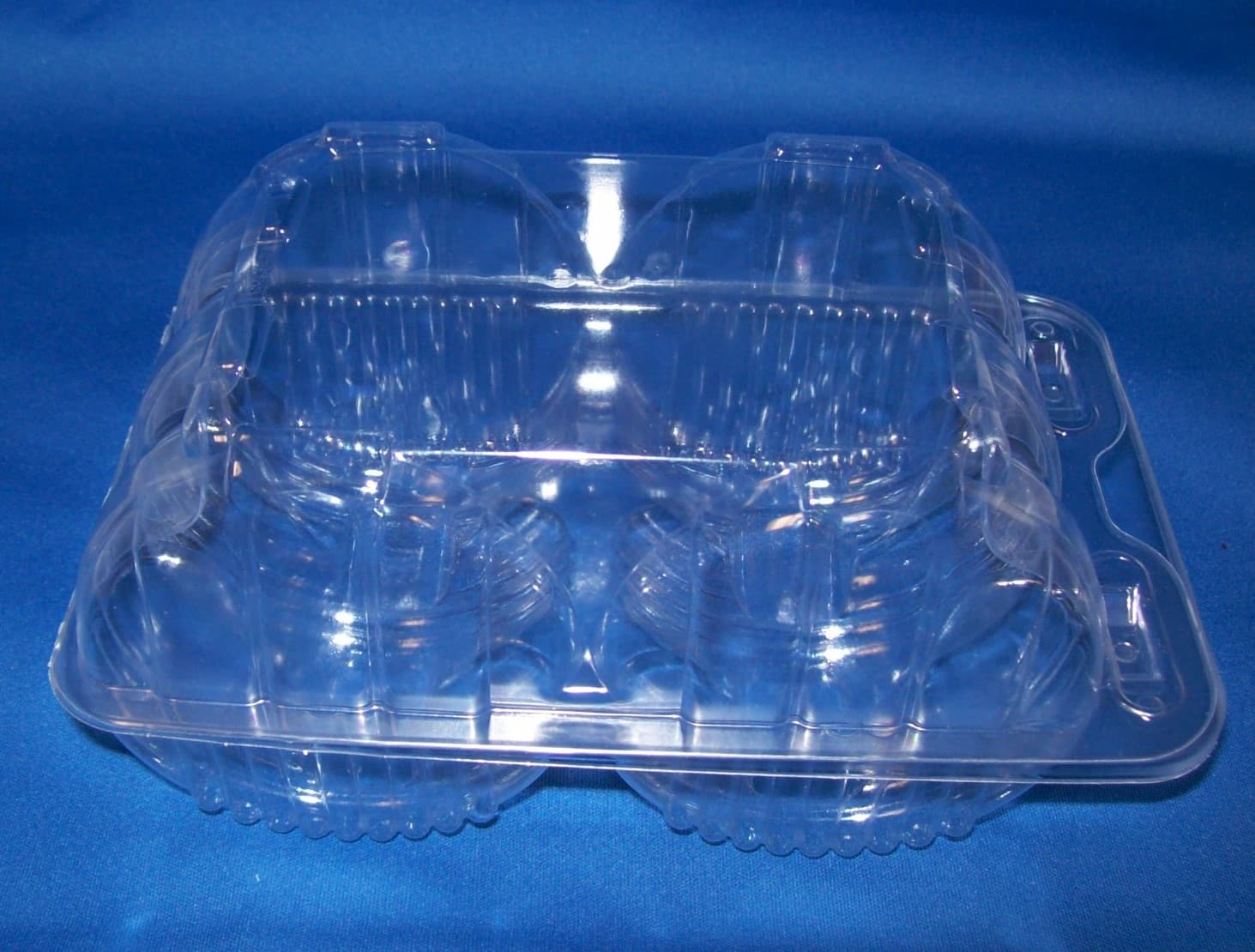 Cookie Donut Hinged Container With Dome Lid 6-12 CT OPS Clear Rectangle 300/Case