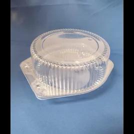 Pie Hinged Container With High Dome Lid 6 IN OPS Clear Round 350/Case