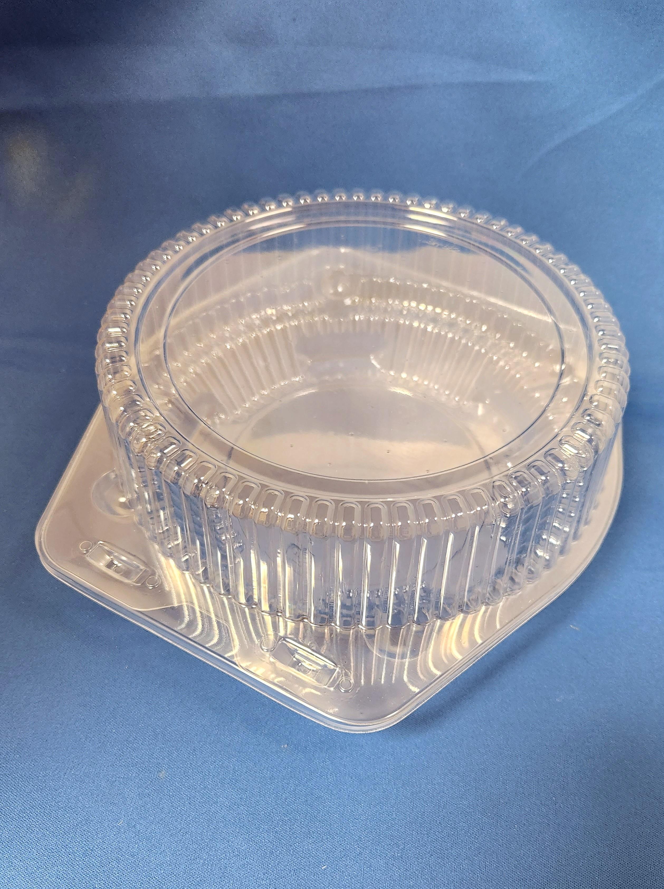 Pie Hinged Container With High Dome Lid 8X3.5 IN OPS Clear Round 100/Case