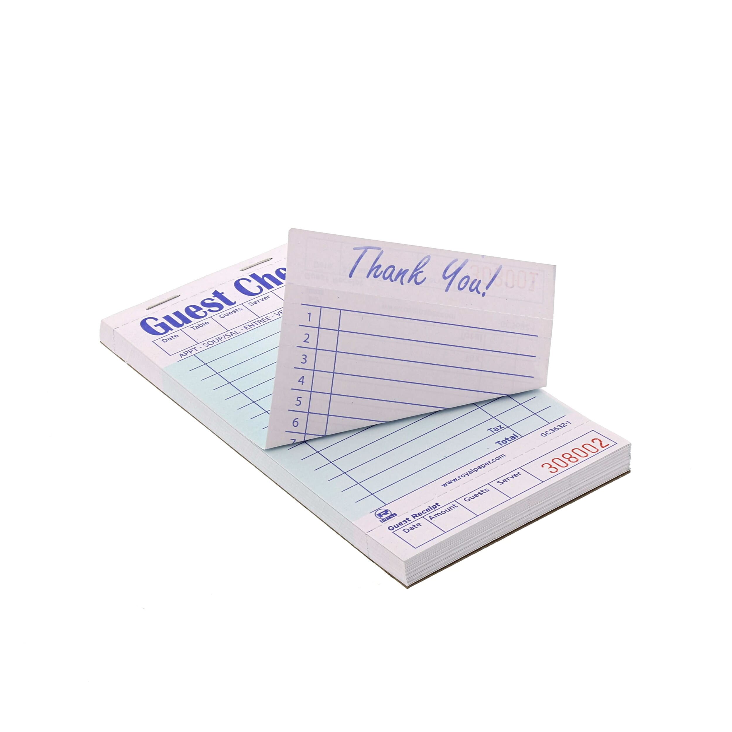 Guest Check Board Green 14 Line 2500/Case