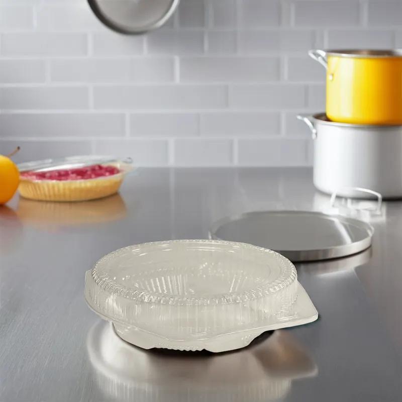 Pie Hinged Container With Dome Lid 9X2.875 IN OPS Clear Round Shallow 100/Case