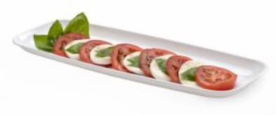 Mozaïk® Serving Tray Base 6.5X17.5X0.88 IN PP White Rectangle 25/Case