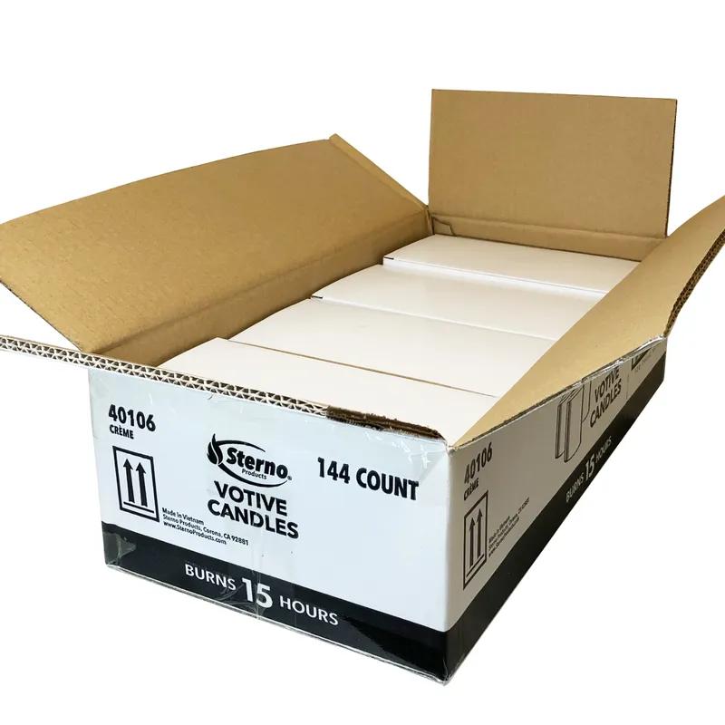 Votive Candle 15-HR Wax Cream 144/Case