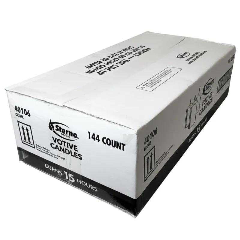 Votive Candle 15-HR Wax Cream 144/Case