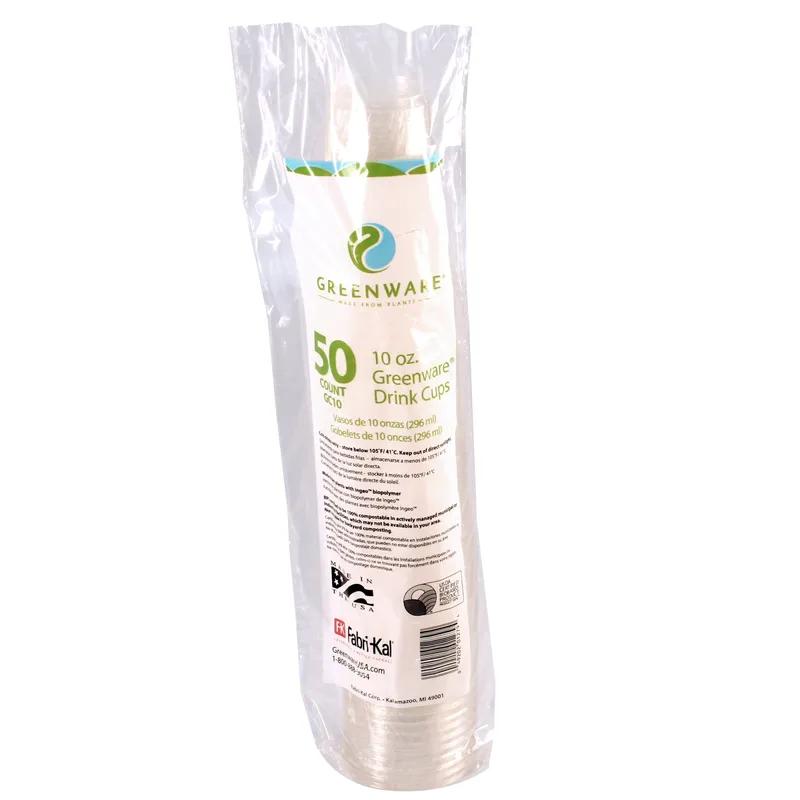 Greenware® Cold Cup 10 OZ PLA Clear 1000/Case