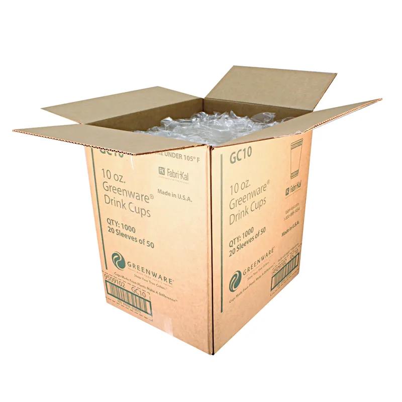 Greenware® Cold Cup 10 OZ PLA Clear 1000/Case