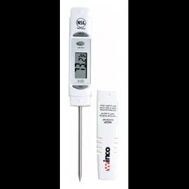 Thermometer 8.75X1X0.5 IN ABS White Digital 1-1/4” LCD display 3.13IN Probe 1/Each