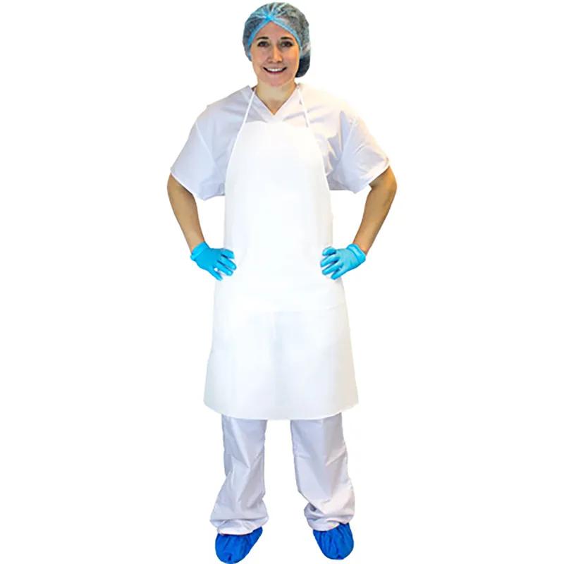 General Purpose Apron 28X36 IN White PP 100/Case