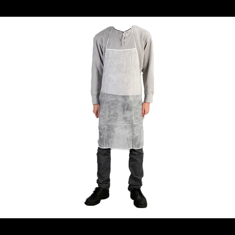 Apron 28X36 IN White PP Disposable 100/Case