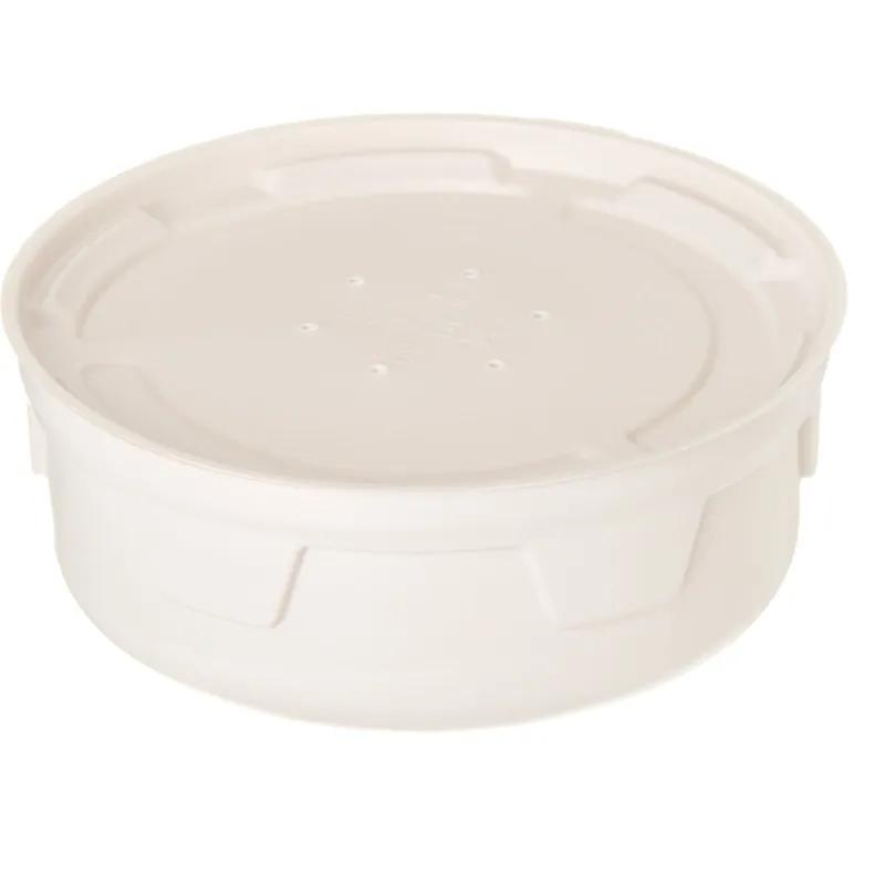 Dinex® Lid Flat 2.06X0.25 IN 1 Compartment PS White Round For Soup Bowl Unhinged 1000/Case