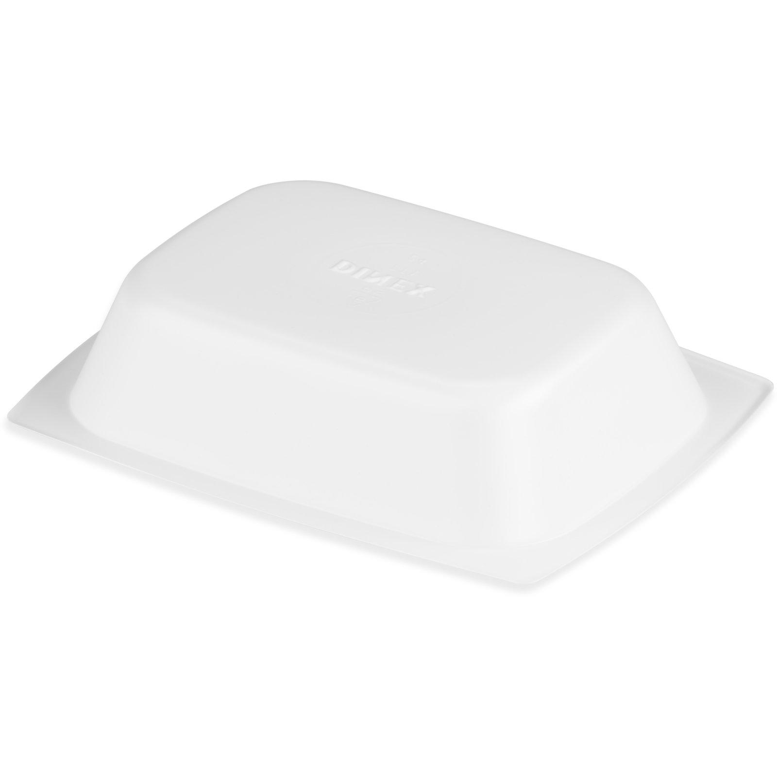 Dinex® Side Dish Take-Out Container Base 5.25X4X1 IN Plastic White Rectangle 1/Case