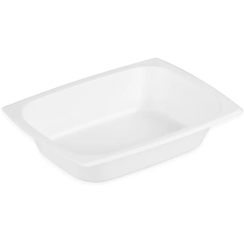 Dinex® Side Dish Take-Out Container Base 5.25X4X1 IN Plastic White Rectangle 1/Case
