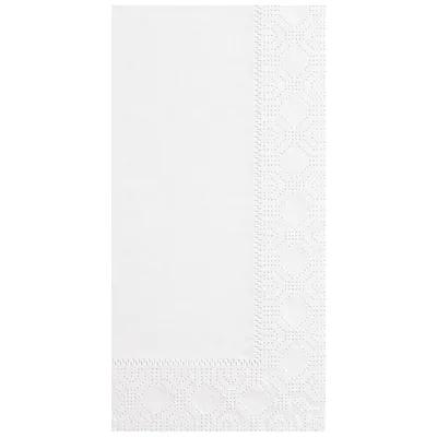 Dinner Napkins 15X17 IN White Regal Paper 2PLY 1/8 Fold Embossed 1000/Case