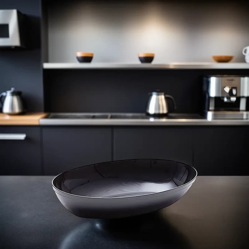 WNA CaterLine® Luau Bowl 32 OZ PS Black Oval 50/Case