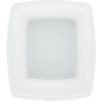 Dinex® Dessert Container Base 4 OZ Plastic White Square 4000/Case