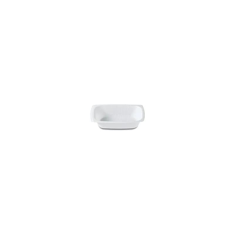 Dinex® Dessert Container Base 4 OZ Plastic White Square 4000/Case