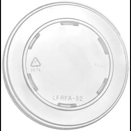 Lid Flat PET Clear Round For 16-24-32 OZ Container 500/Case
