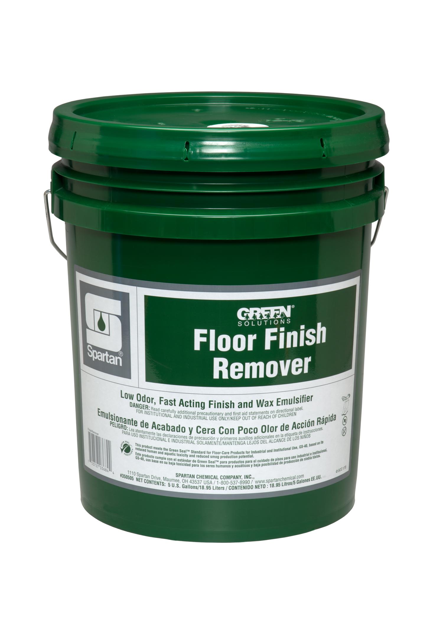 Green Solutions® Floor Finish Remover Unscented Floor Stripper 5 GAL Alkaline RTU Non-Butyl 1/Pail