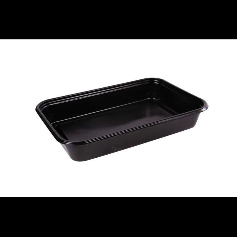 Take-Out Container Base 10.75X7.5X1.75 IN PP Black Rectangle 200/Case