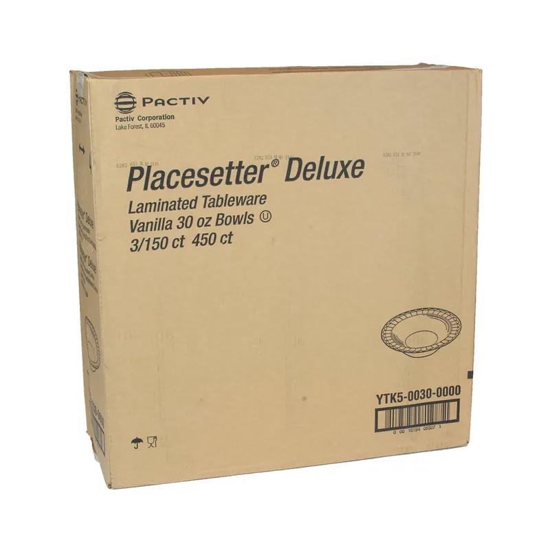 Bowl 30 OZ Polystyrene Foam Beige Laminated 500/Case