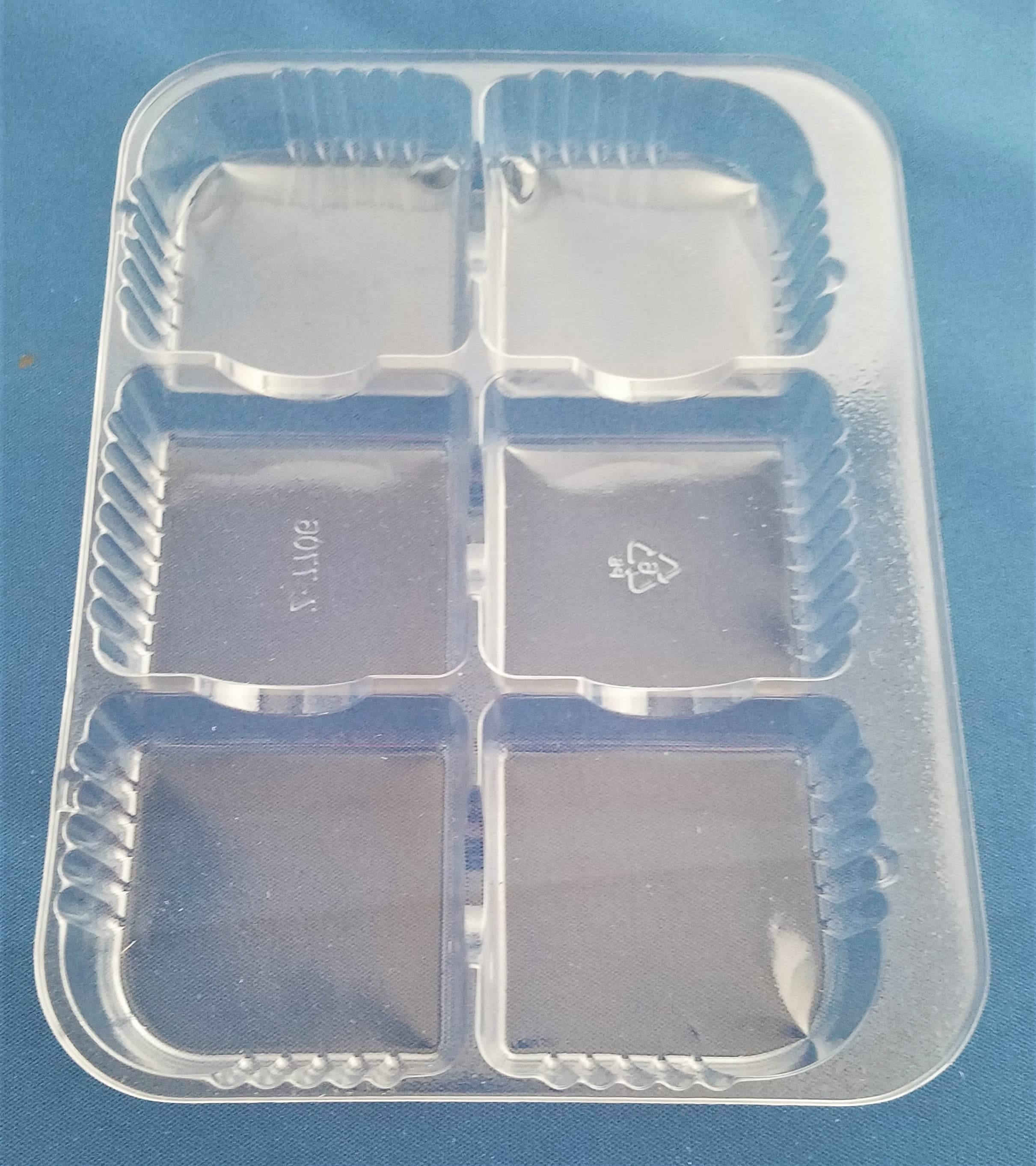 Ravioli Pasta Tray Base 6 Compartment Plastic 2250/Case