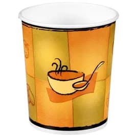 Food Container Base 32 OZ Paperboard Multicolor Round 500/Case