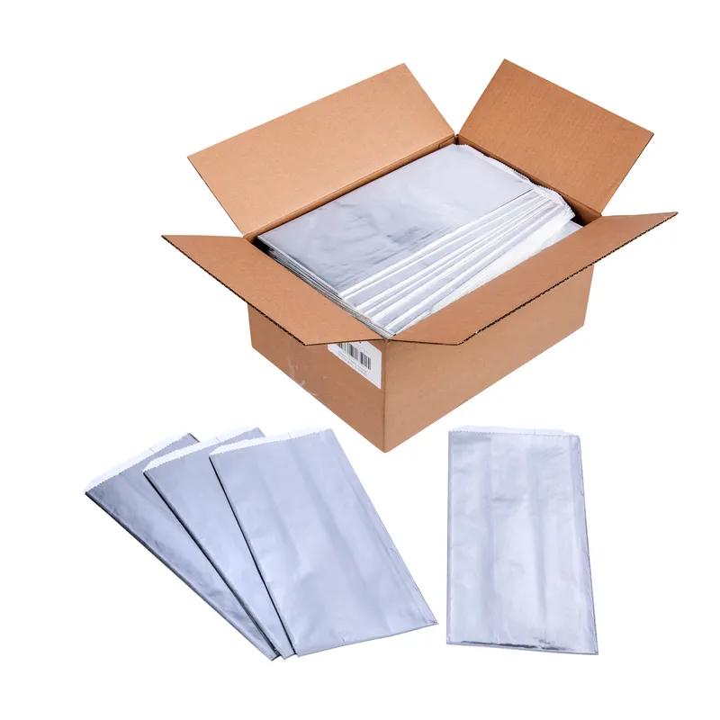 Bag 6.5X4.375X14 IN 0.5 GAL Foil-Lined Paper Plain Insulated 500/Case