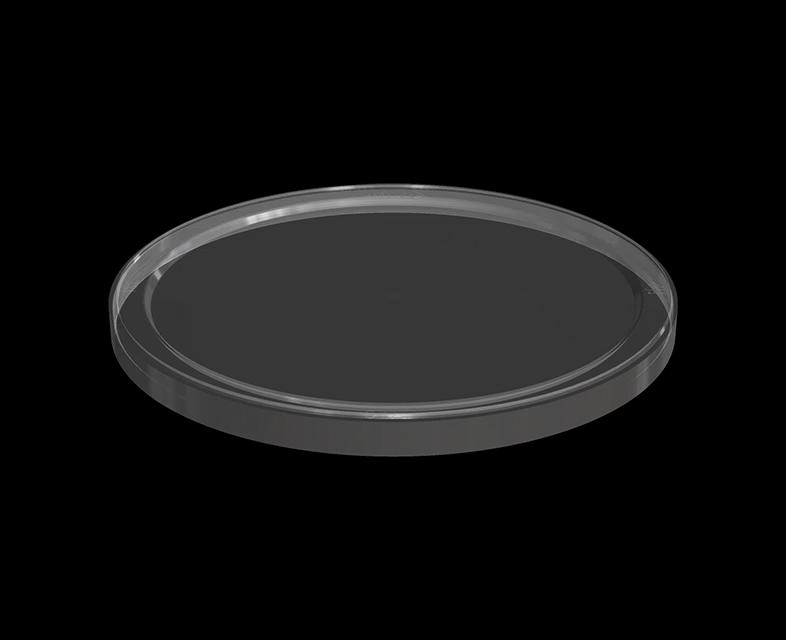 Lid Flat 4.645X0.313 IN LLDPE Clear Round For 8-16 OZ Cup 1000/Case