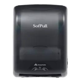 Sofpull® Paper Towel Dispenser Plastic Wall Mount Translucent Smoke Hard Roll Mechanical 1/Each