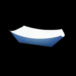 Food Tray 2 LB Paper Blue Rectangle 1000/Case