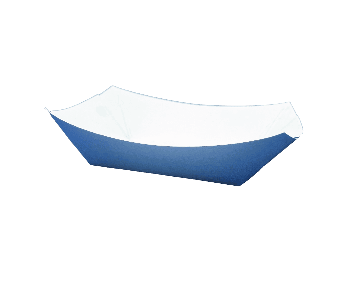 Food Tray 2 LB Paper Blue Rectangle 1000/Case