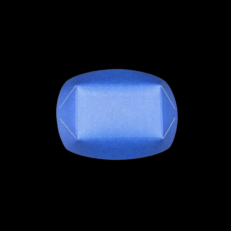 Food Tray 2 LB Paper Blue Rectangle 1000/Case