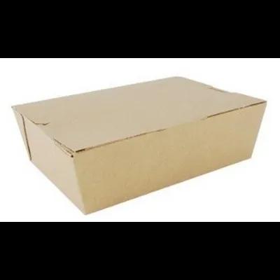 ChampPak #3 Take-Out Box Fold-Top 7.75X5.5X2.5 IN Kraft Vented 200/Case