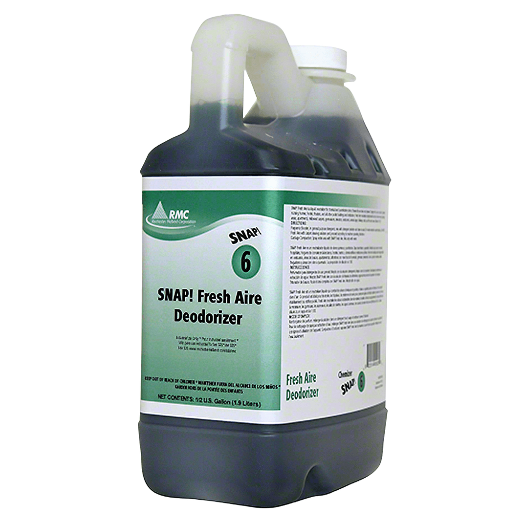 SNAP! Fresh Aire Odor Neutralizer Deodorizer Fresh Mint Clear Green 0.5 GAL 4/Case